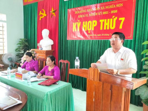 Hội đồng nhân dân xã Nghĩa Sơn tổ chức kỳ họp thứ 7 khóa VI, nhiệm kỳ 2021-2026