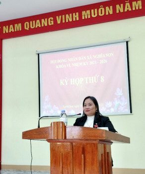 Kỳ họp thứ 8 HĐND xã Nghĩa Sơn khóa VI, nhiệm kỳ 2021 – 2026